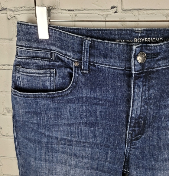 CHICO'S | The Platinum Boyfriend sequin patch jeans - Picture 3 of 9